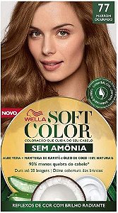 Tinta De Cabelo Soft Color Marrom Dourado 77