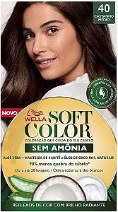 Tinta De Cabelo Soft Color Castanho Médio 40