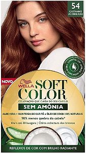 Tinta De Cabelo Soft Color Castanho Acobreado 54