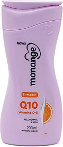 Hidratante Monange Firmador Q10 Vitamina C + E – Pele Normal A Seca Com Ação Desodorante 200Ml