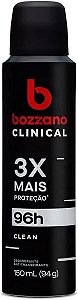 Desodorante Clinical Clean Antitranspirante Aerossol Bozzano Masculino 150Ml