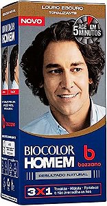 Tonalizante De Cabelo Masculino Biocolor Homem Bozzano Louro Escuro