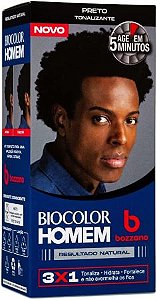 Tonalizante De Cabelo Masculino Biocolor Homem Bozzano Preto
