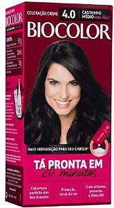 Tinta De Cabelo Biocolor Mini Kit Castanho Médio Nada Básico 4.0