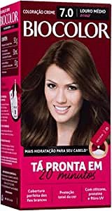 Tinta De Cabelo Biocolor Mini Kit Louro Médio Arraso 7.0