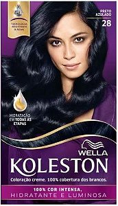 Tinta De Cabelo Koleston Preto Azulado 28