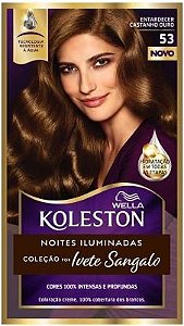 Tinta De Cabelo Koleston 53 Entardecer Castanho Ouro