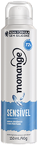 Desodorante Aerossol Antitranspirante Sensível Monange- 150Ml