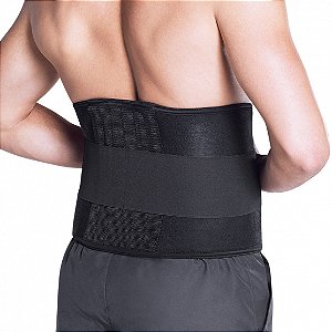 Cinta Lombar Com Hastes Preto 100Cm - Kestal