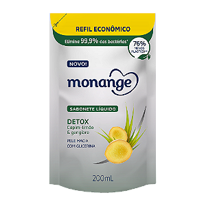 Refil Sabonete Líquido Monange Detox- 200Ml