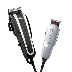 Kit De Máquinas Para Cortar De Cabelo - Icon 127V E Hero