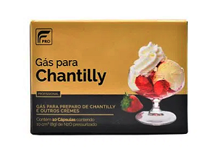 Caixa de Cápsulas Ampolas Chantilly N2O Flavors 10un
