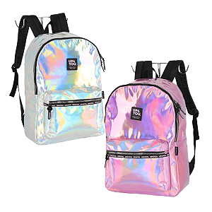 Mochila Holográfica Feminina Up4you Fashion e Moderna