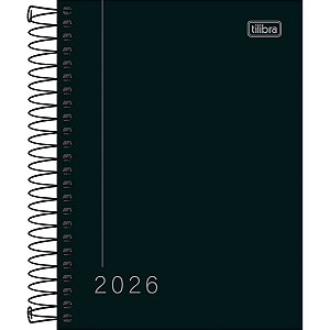 Agenda Pepper Preta Espiral 2026 M4