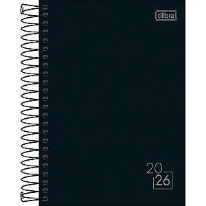 Agenda Spice Espiral Preta M6 2026
