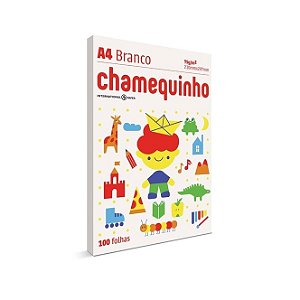 PAPEL SULFITE A - 4 - C/ 100 FLS BRANCA CHAMEQUINHO