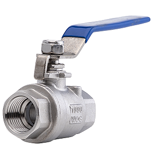 Válvula Esfera 1/2" BSP Aço Inox 304 com Vedação PTFE 1000PSI