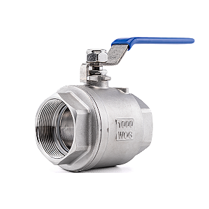 Válvula Esfera 2" BSP Aço Inox 304 com Vedação PTFE 1000PSI