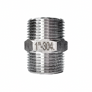 Conexão Niple 1" BSPT Aço Inox 304
