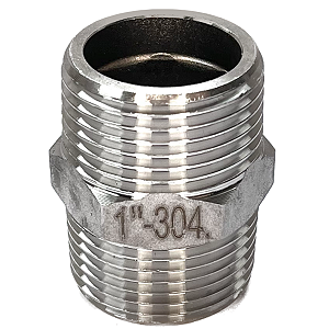 Conexão Niple 1" BSP Aço Inox 304