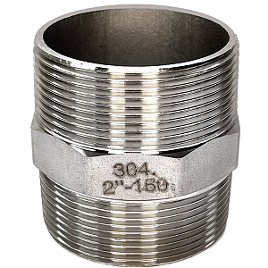 Conexão Niple 2" BSP Aço Inox 304