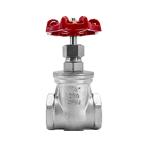 Válvula Gaveta 1.1/4" BSP Aço Inox 304 200PSI