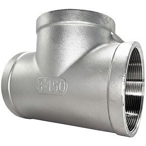 Conexão Tee 3 Polegada Bsp Aço Inox 304 Rosca Fêmea