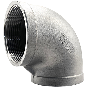 Conexão Curva Cotovelo 90° 2 Polegada BSP Aço Inox 304 Rosca Fêmea
