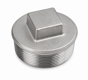 Conexão Plug BSP 1 Polegada Aço Inox 304 Rosca Macho