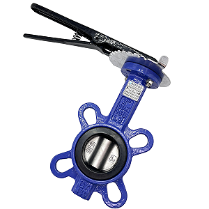 Válvula Borboleta Wafer DN50 2" PN16 Haste Inox SS420 Disco Inox 304