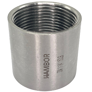 Conexão Luva 1-1/4 Bsp Fêmea X Fêmea Inox 304