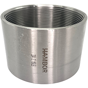 Conexão Luva 3 Bsp Fêmea X Fêmea Inox 304