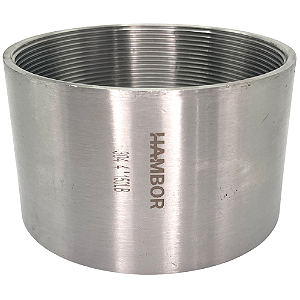 Conexão Luva 4 Bsp Fêmea X Fêmea Inox 304