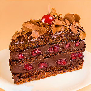 Bolo Vegano de Chocolate com Cerejas