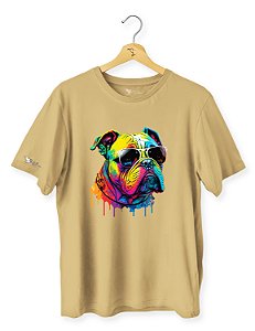 Camiseta Cachorro Bulldog Color - ANI2307