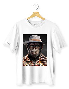 Camiseta Macaco Camiseta Chapeu Whisk - ANI2318