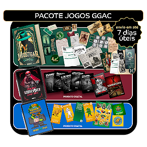 PACOTE JOGOS GGAC - EXPERIÊNCIA INVESTIGAR + SOBREVIVER DIGITAL + ORDEM E REGRESSO PRINT AND PLAY DIGITAL