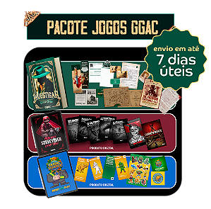 PACOTE JOGOS GGAC - Imersão Investigar livro-jogo + Sobreviver livro-jogo digital + Ordem e Regresso Print and Play Digital