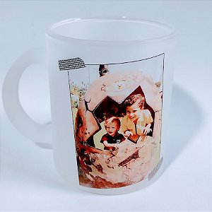 Caneca de Vidro Jateado Personalizada