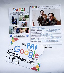 Kit “Meu Pai não é o Google” – Versão com 5 fotos