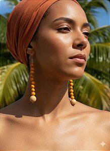 Brinco Longo Açai Laranja com Paxiuba