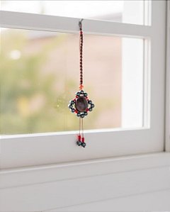 Amuleto Olho de Boi com Hematita para Proteção