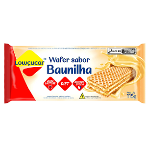 Wafer Lowçucar Zero Açucares