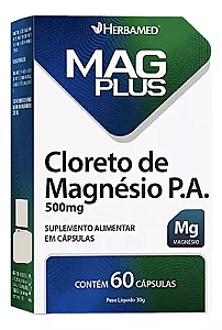 Mag Plus Cloreto De Magnésio P.A - 60 cápsulas