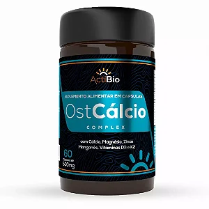 Ostcálcio Complexo - Cálcio, Magnésio, Zinco, Manganês - 60 cápsulas