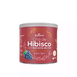 Chá de Hibisco c/ Semente de Uva - Sabor Uva - 200g