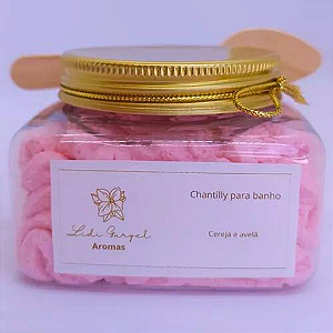 Sabonete Chantily Glicerinado Para Banho De Cereja E Avelã 100% vegetal