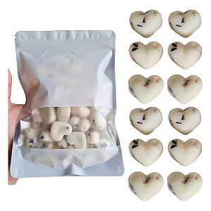 Kit 12un Wax Melts Coração Perfumados Lavanda Para Rechaud
