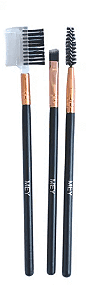 Kit 3 Pincéis para Sobrancelhas Mey