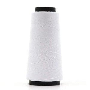 Linha 100% Poliéster Carretel Médio cor Branca